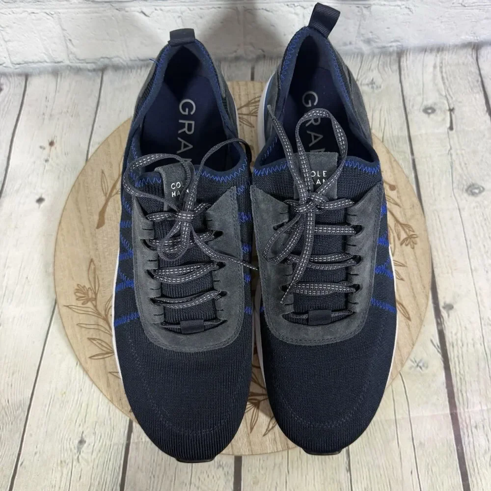 Cole Haan Grand Motion Woven Stitchlite Mens Size 12 Navy Blue Sneakers C27738